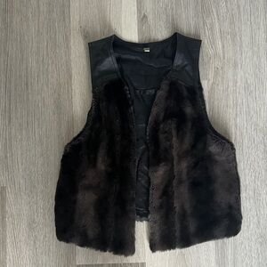 Free people faux fur vest